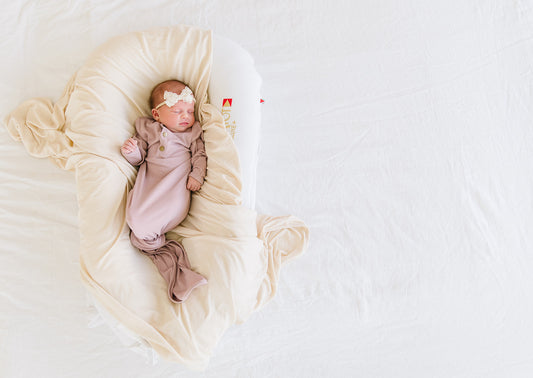 Buttery Soft Knotted Gown, Ribbed Rose