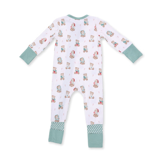 Christmas Teddy Bears Uni - Bamboo - Convertible Romper
