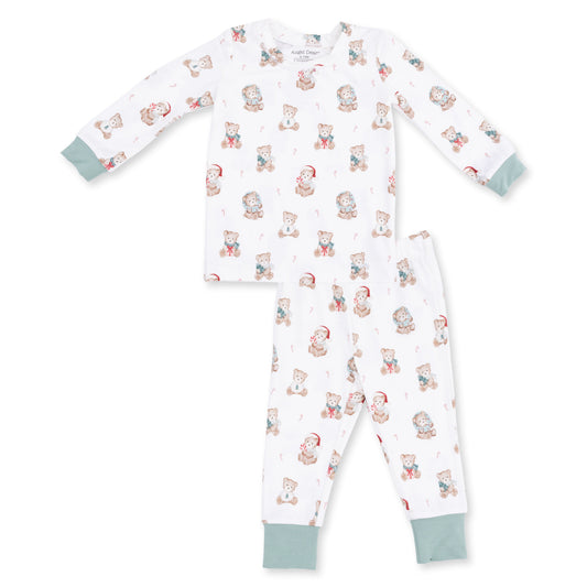 Christmas Teddy Bears Uni - Bamboo - Long Sleeve Loungewear Set