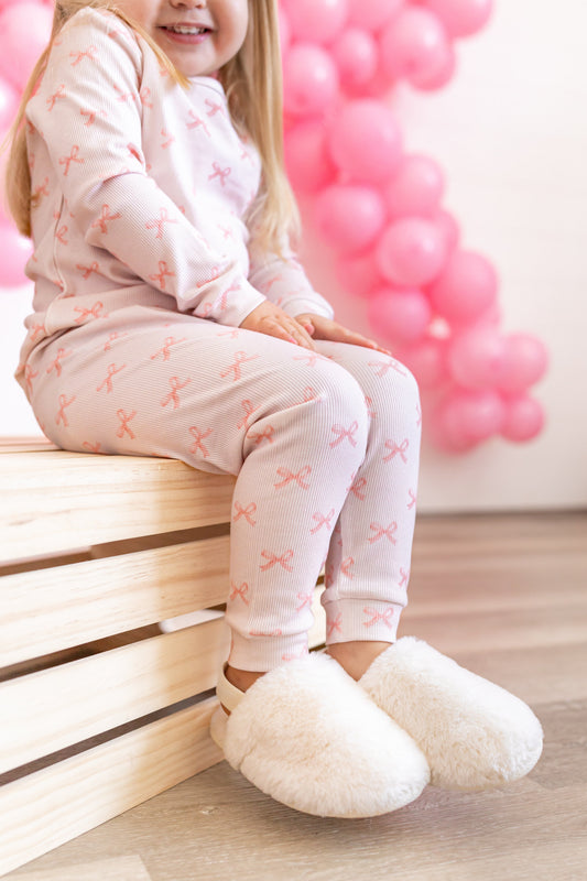 Blushing Bows 2pc Bamboo Pajamas