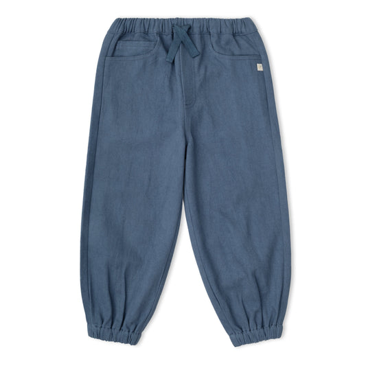 Organic Twill Joggers Pants - Navy