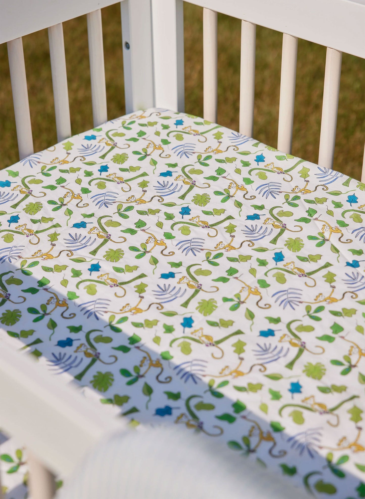 Happy Monkey Crib Sheet