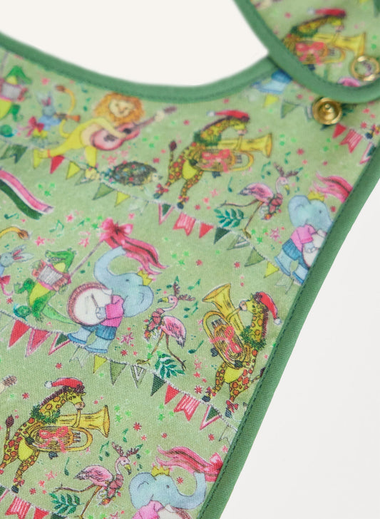 Musical Jubilee Bib in Green