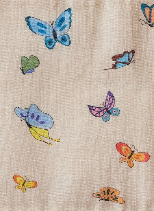 Blush Peach Madame Butterfly Burp Cloth