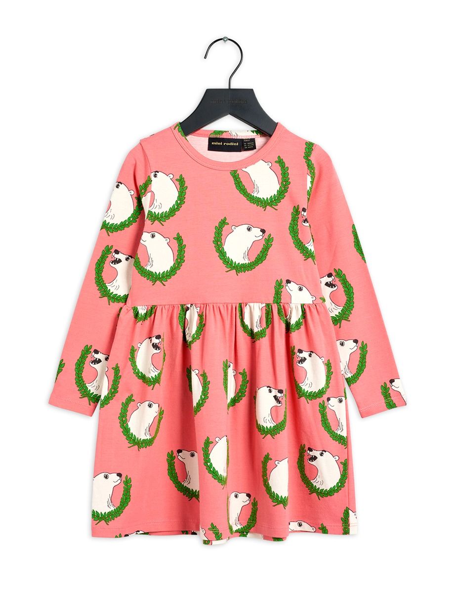 Polar Bear AOP Long Sleeve Dress