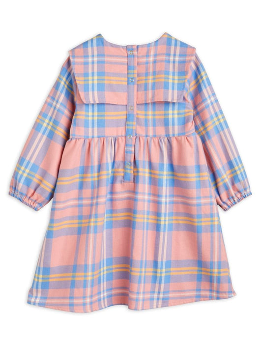 Check Woven Flannel Sailor Dress