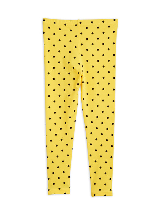 Yellow Polka Dot Leggings