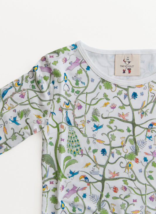 The Two Piece Pajamas - Tropical Garden