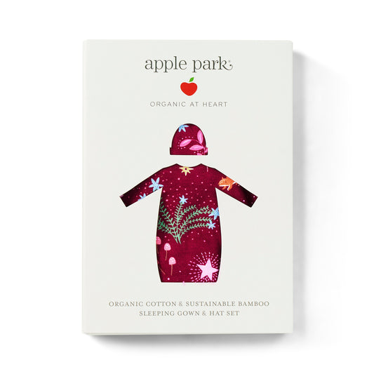 Bamboo Blend Hat & Sleepgown Set - Woodland Dreams