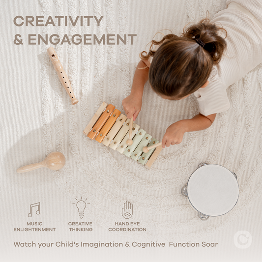 4-Piece Kids Musical Instruments for Toddlers
