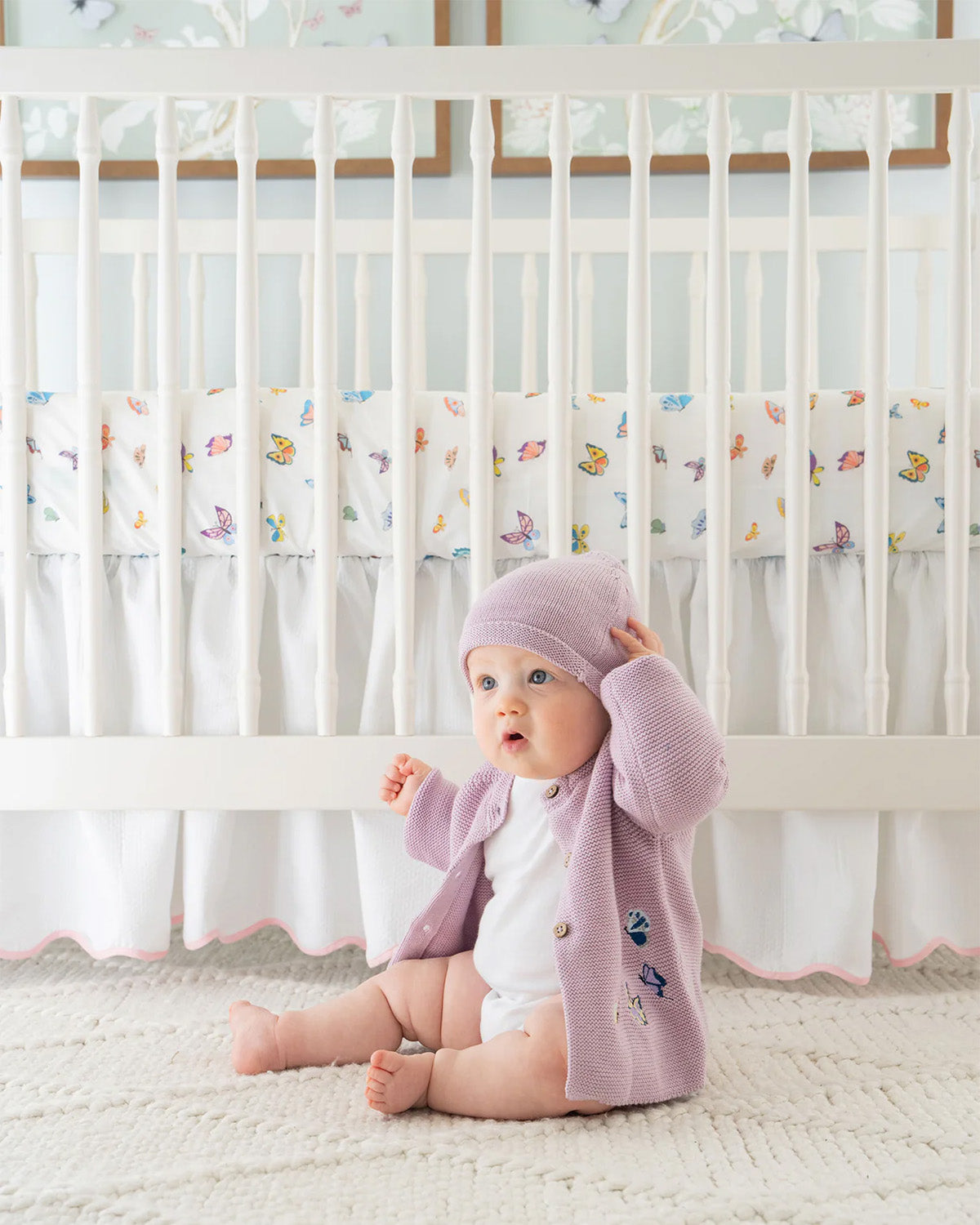Baby Embroidered Butterfly Knit Cardigan