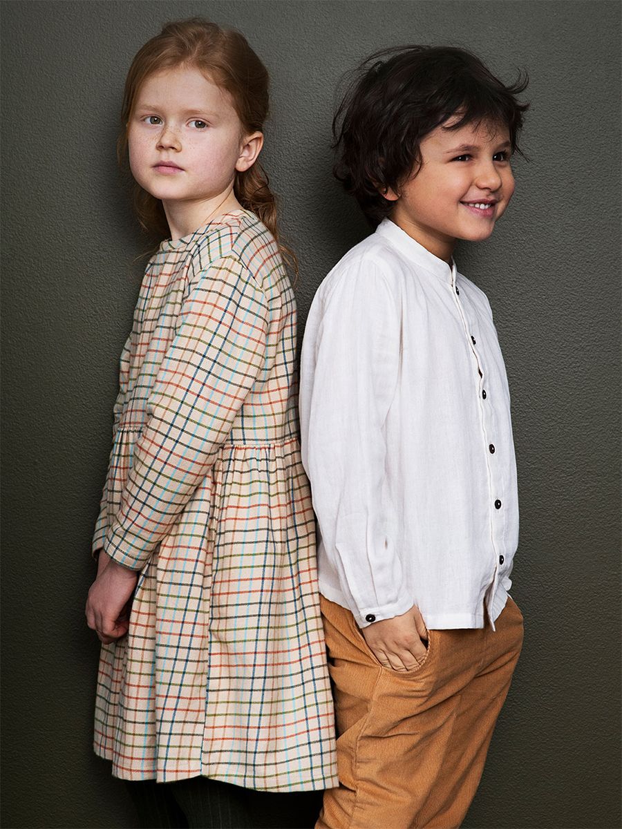 Organic Cotton Rainbow Brushed Dress 5 Years