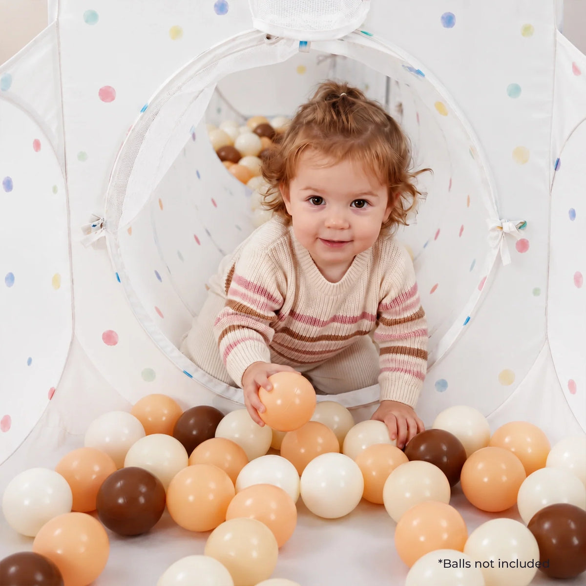 Tiny Land® Compact Adventure 3-in-1 Play Tunnel With no Balls