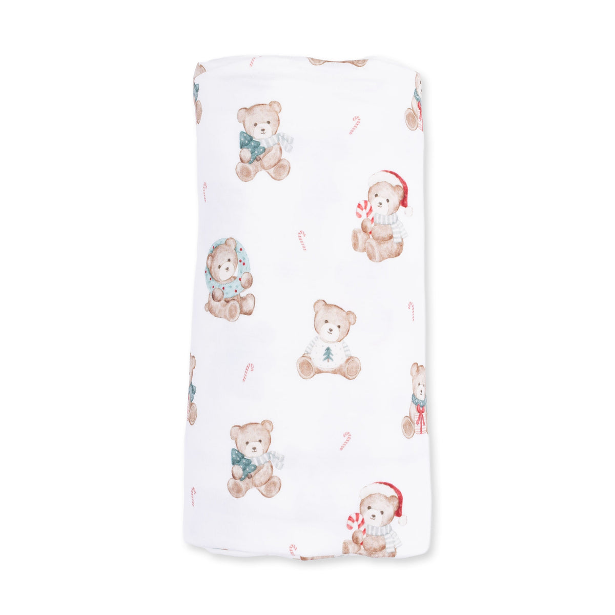 Christmas Teddy Bears Uni - Bamboo - Swaddle Blanket