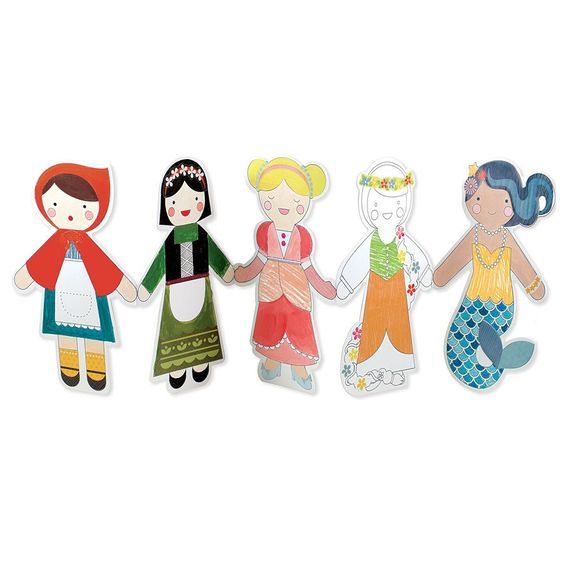 Fairy Tales Paper Doll Chain