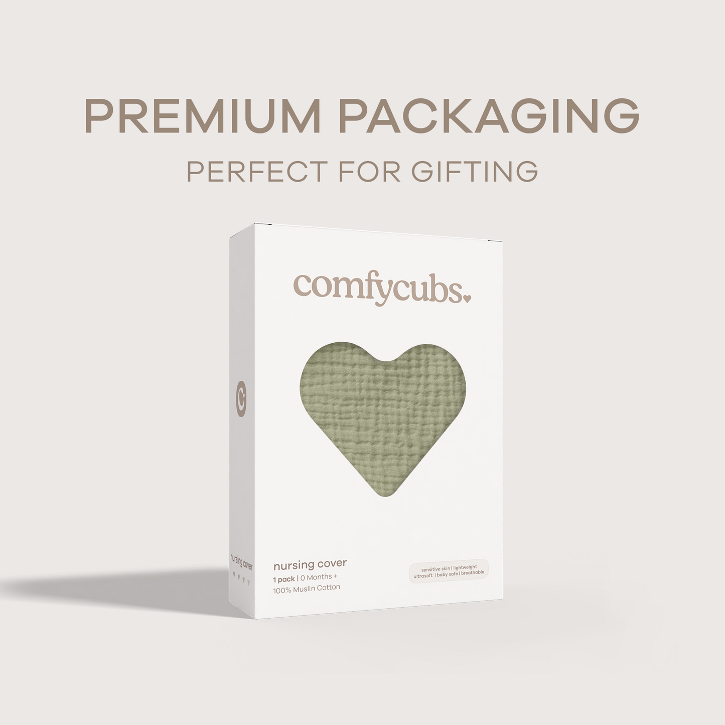 Muslin Nursing Cover, Pack of 1 in Sage