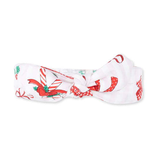 Bows & Candy Canes - Bamboo - Knot Headband