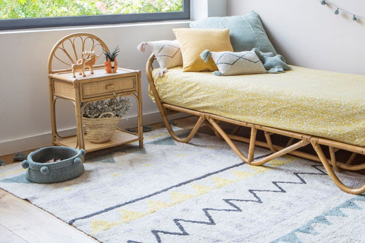 Vintage Blue Storage Basket Tray