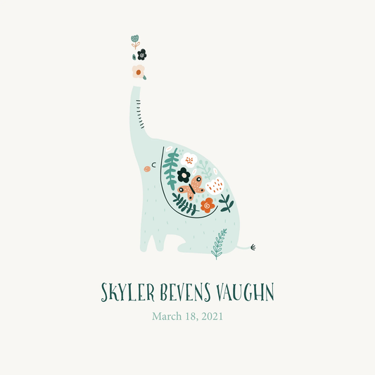 Baby's First Memory Book, Elephant