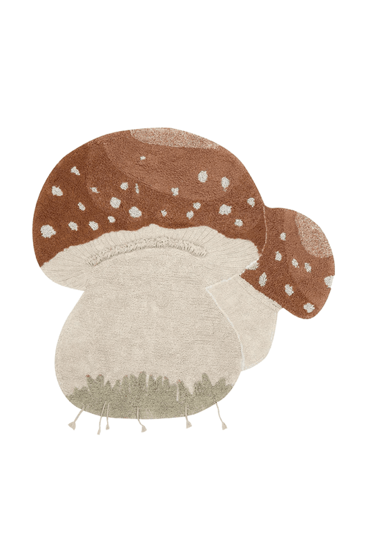 Boletus Mushroom Washable Rug