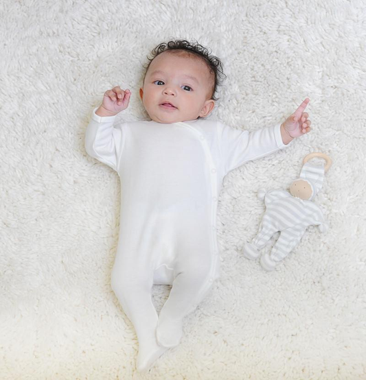 Baby Buddy Teething Toy 2 Pack Grey And White