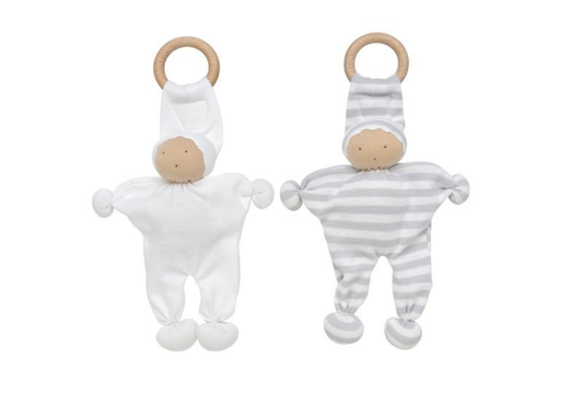 Baby Buddy Teething Toy 2 Pack Grey And White