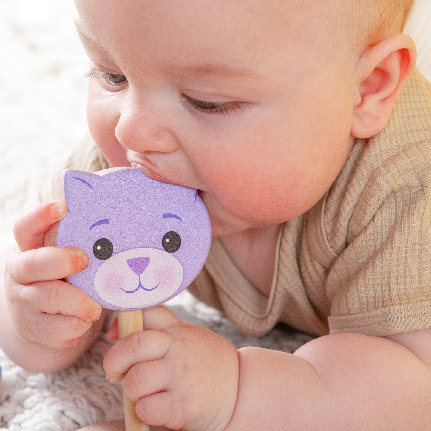 Grasp & Giggle Lion Rattle | Made in the USA 🇺🇸