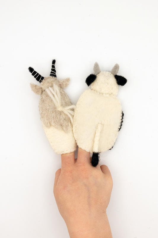 Cow & Goat Puppet Set