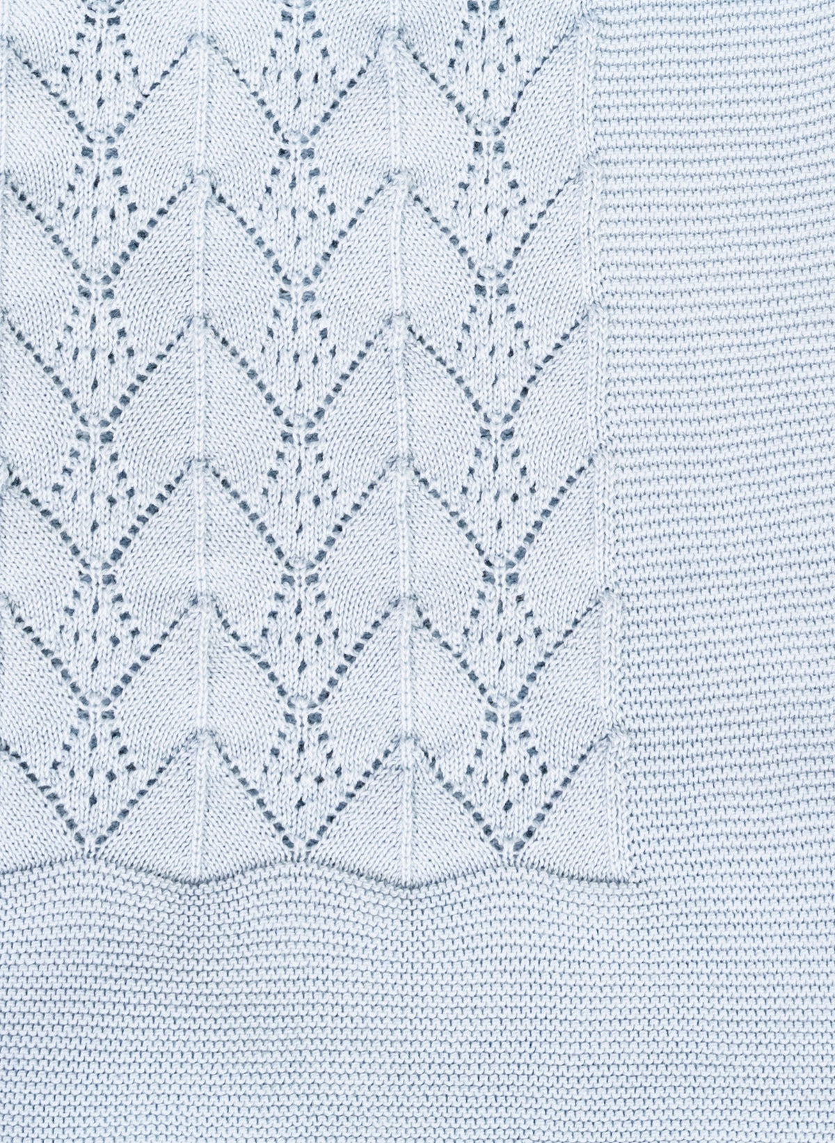 Wonder Organic Cotton Baby Blanket - Light Blue