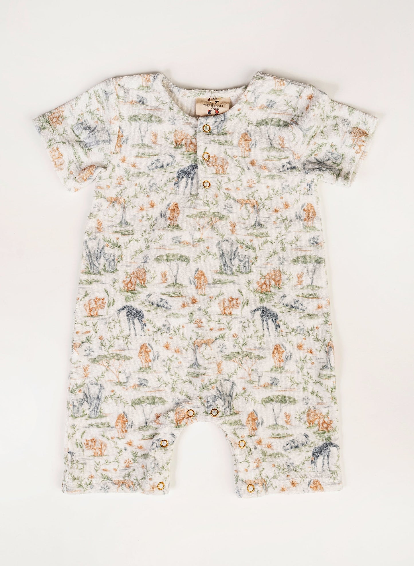 Walker Terry Romper - Sweet Savanna