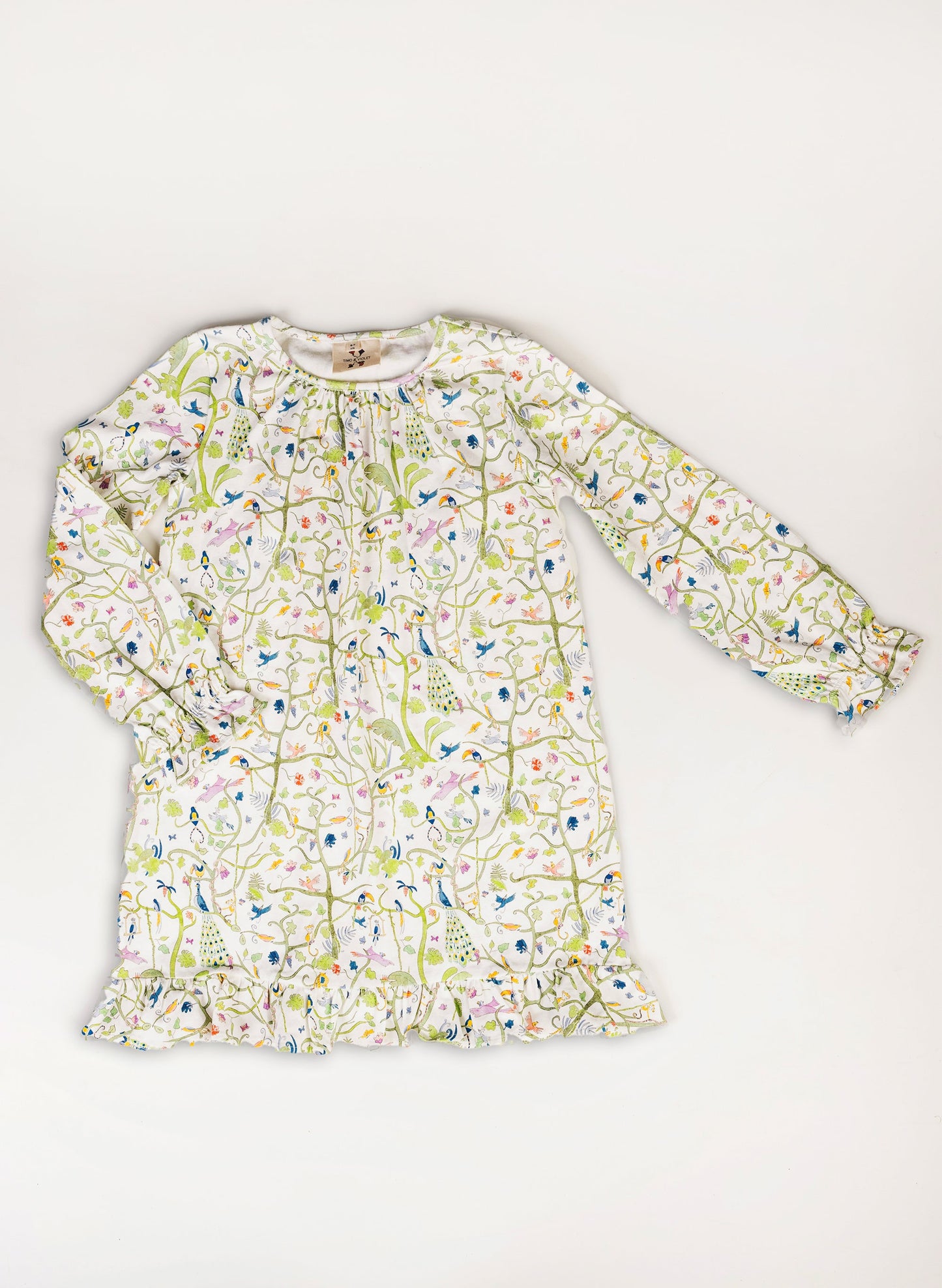 Sunday Morning Lounge Dress - Tropical Garden