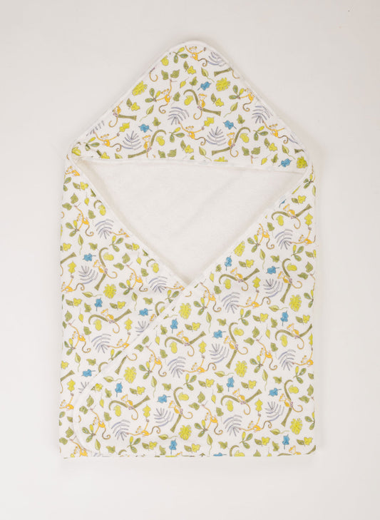 Happy Monkey Hooded Bath Towel