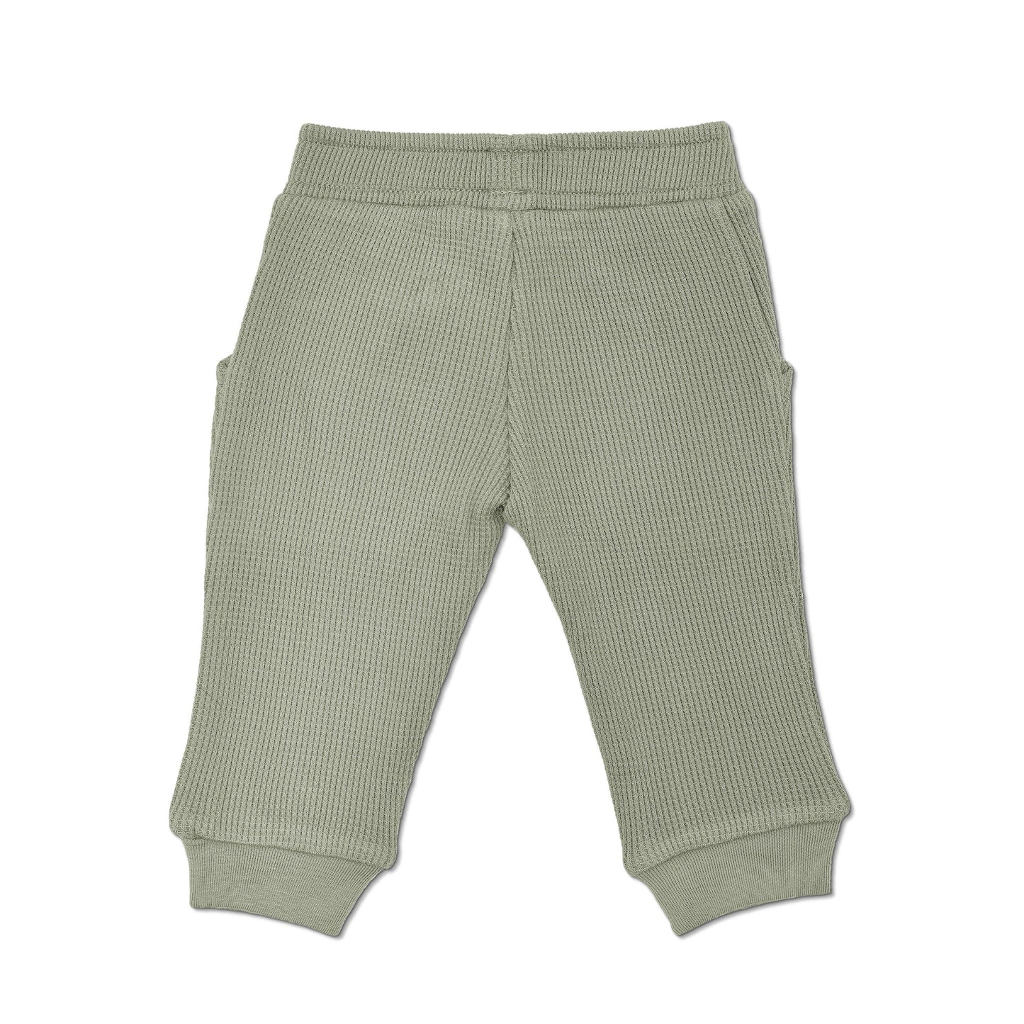 Waffle Joggers - Olive Green