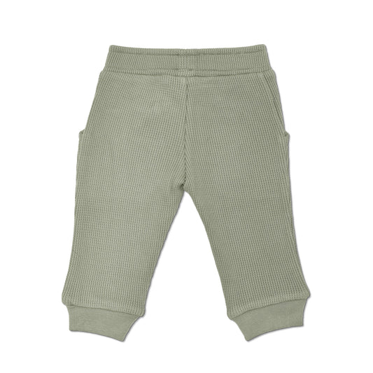 Waffle Joggers - Olive Green