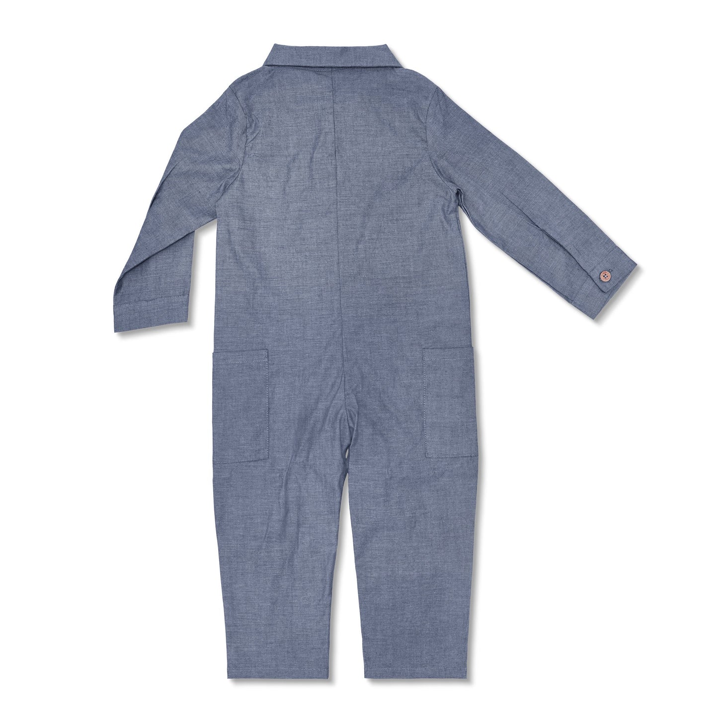 Chambray Long-sleeve Jumpsuit