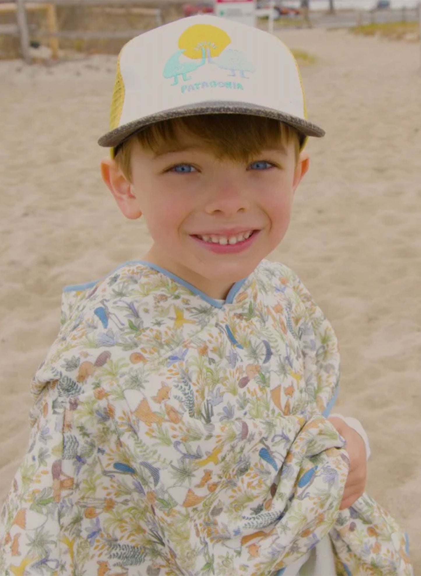 Foxy Forest Swim Poncho