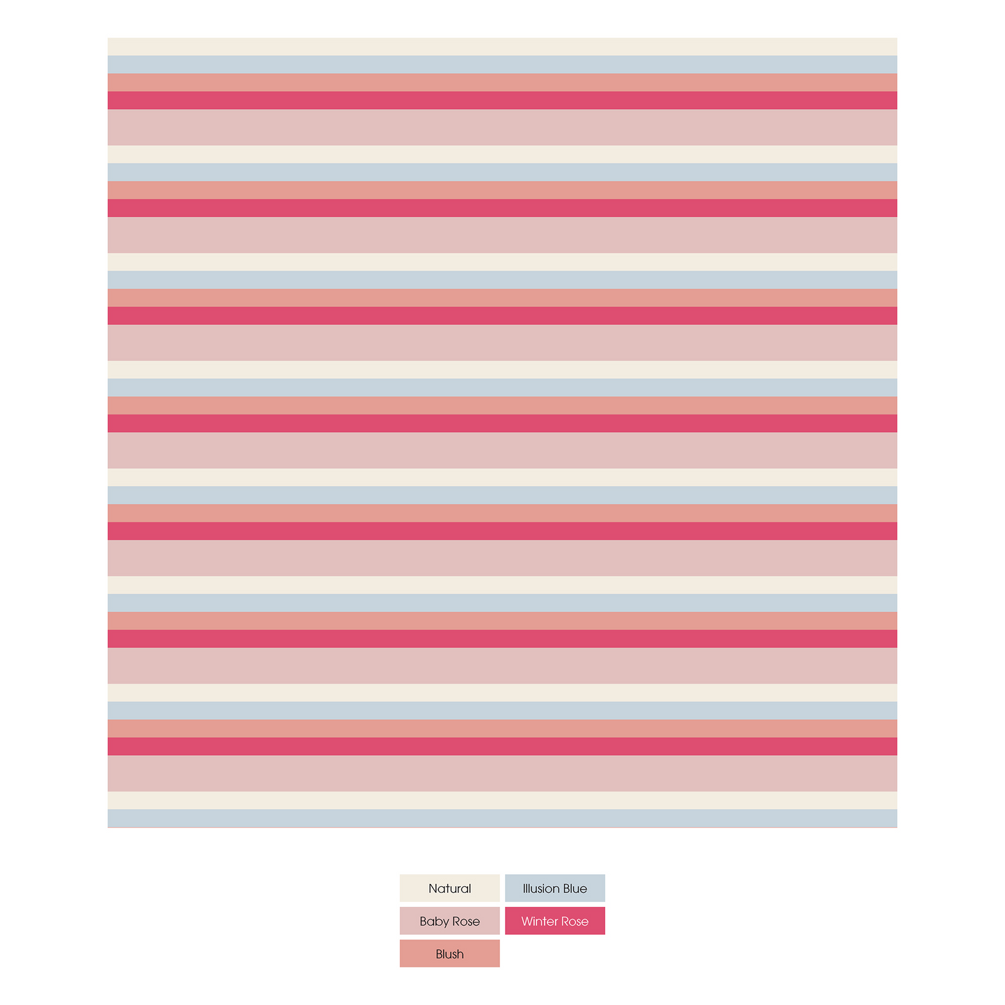 Classic Footie with 2 Way Zipper ,Baby Rose Stripe