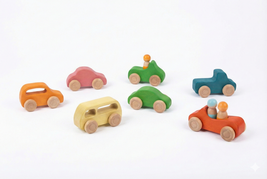Wooden Car Toy set - 10 Piece Set