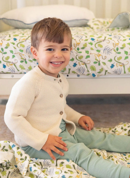 Baby Ivory Knit Cardigan