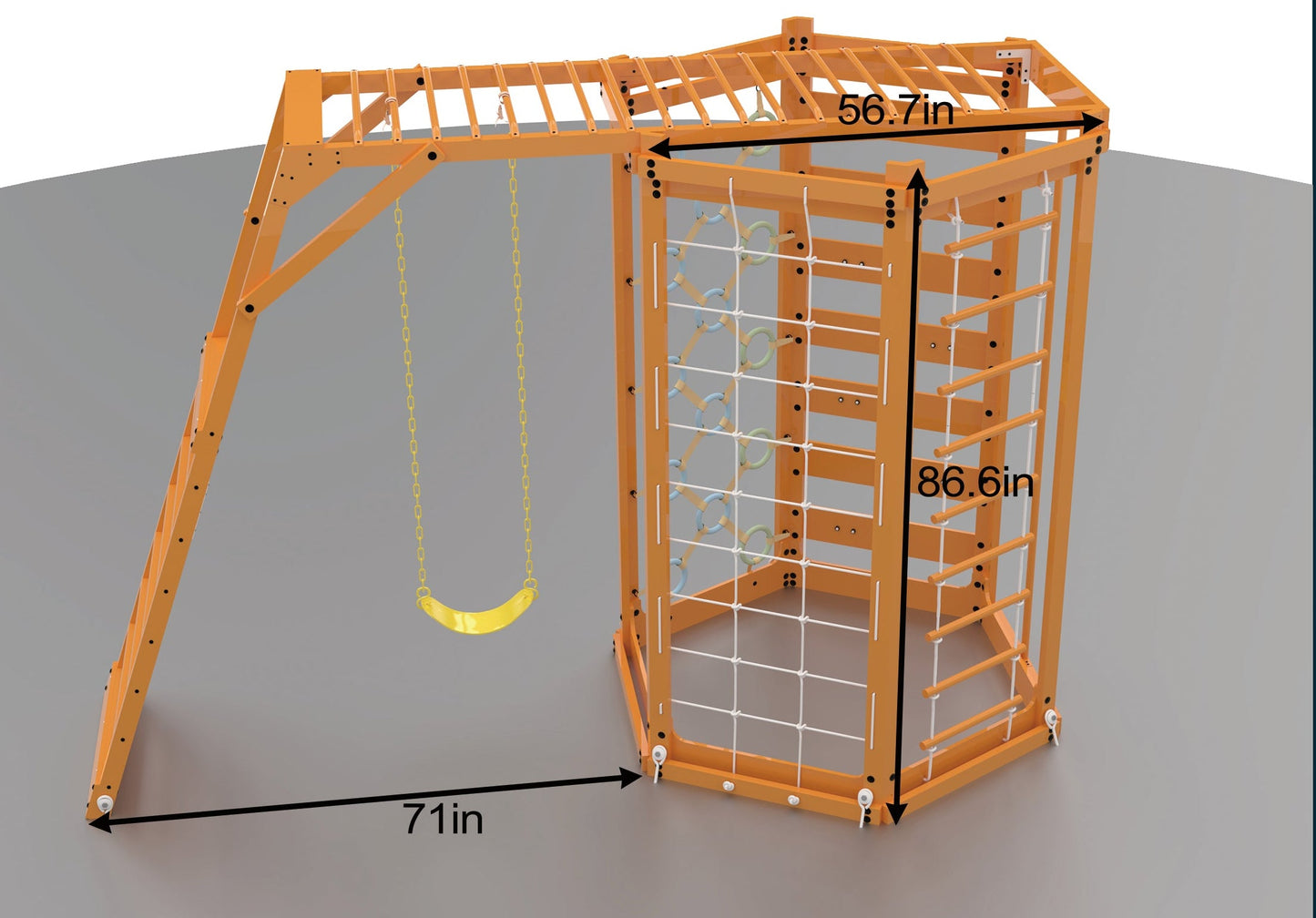 Hawthorn XL | Octagon Outdoor Jungle Gym - White