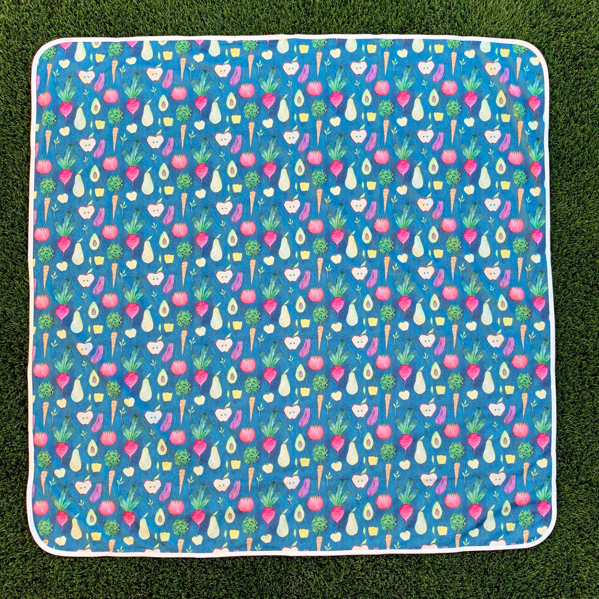 Organic Produce Splash Mat - A Waterproof Catch-All for Highchair Spills and More!