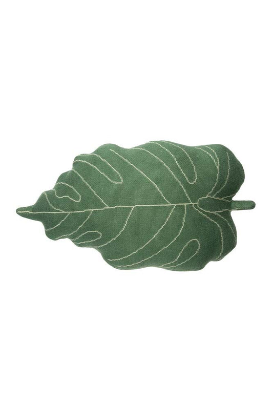 Green Baby Leaf Throw Pillow