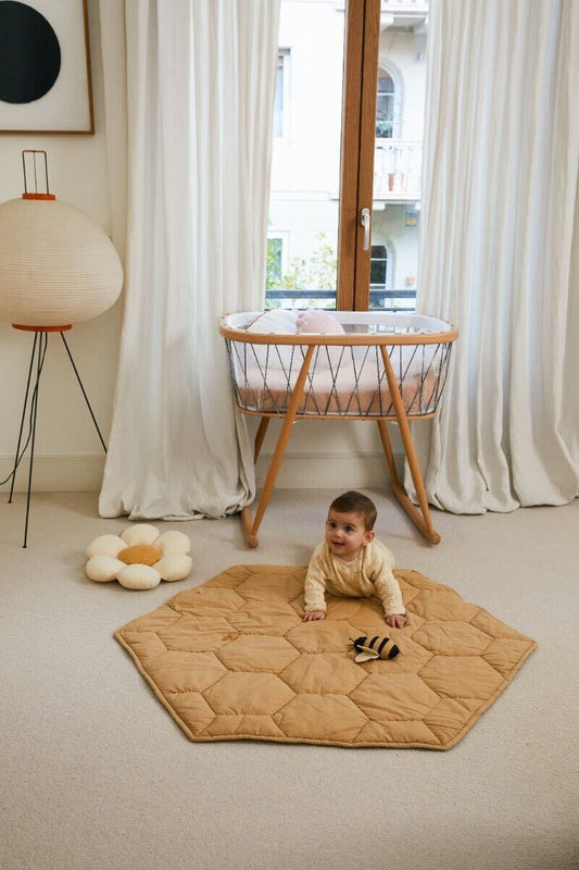 Organic Cotton Washable Honeycomb Playmat