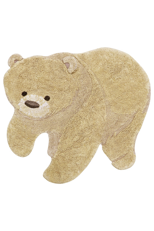 Organic Cotton Washable Animal Rug Rug Bear