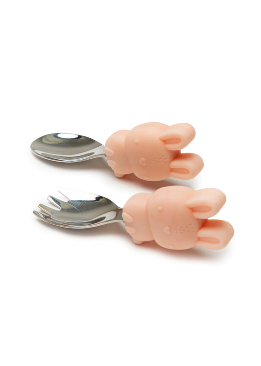 Learning Spoon and Fork Set, Bunny