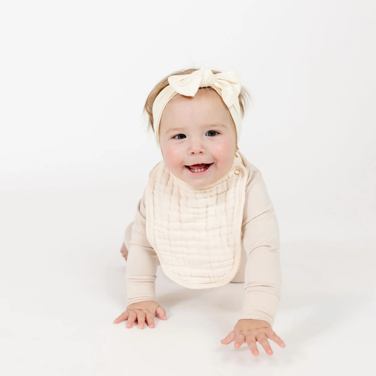 CLOUD MUSLIN™ BIB 2 PACK, Cream