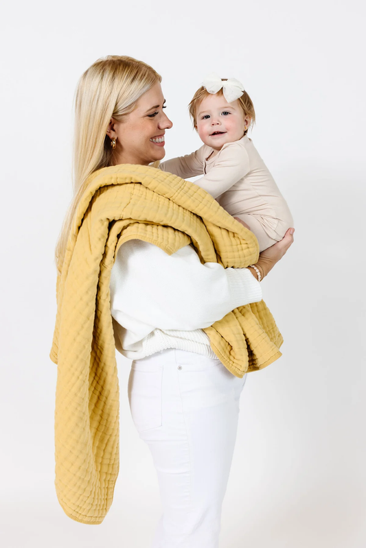 CLOUD MUSLIN™ QUILT, Honey, Large