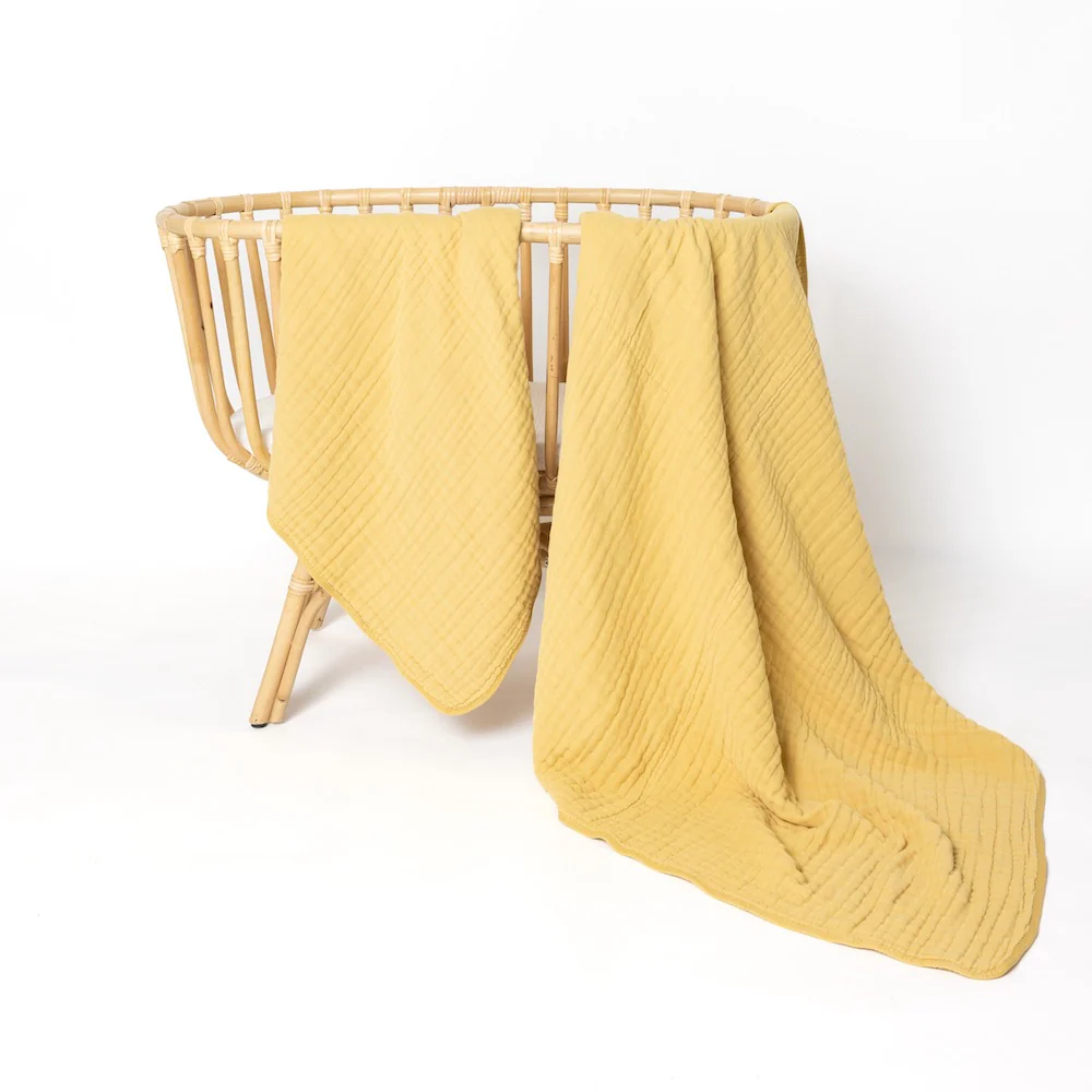 CLOUD MUSLIN™ QUILT, Honey, Large