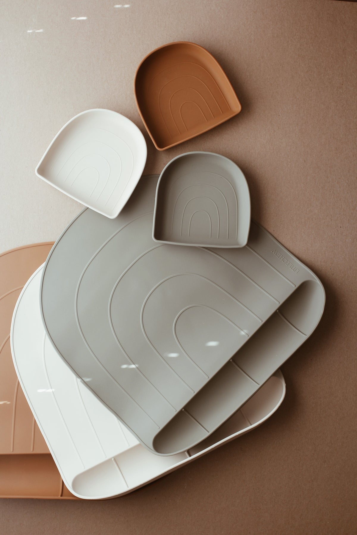 Rainbow Silicone Mat - Creme