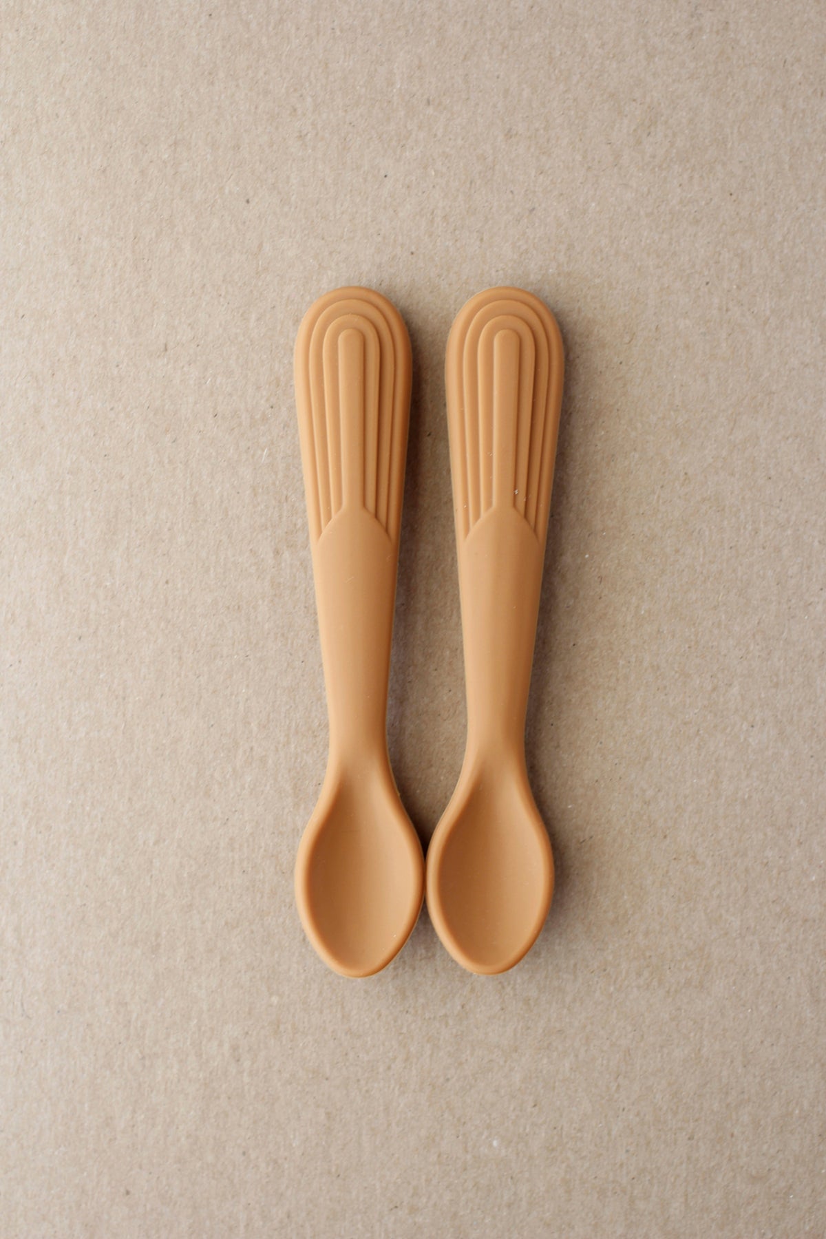 Rainbow Silicone Spoon - Biscuit